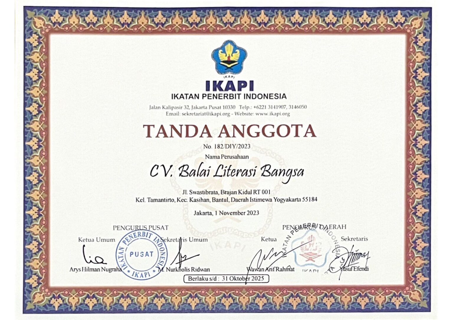 Literasi Bangsa - Penerbit & Percetakan Buku | Anggota IKAPI